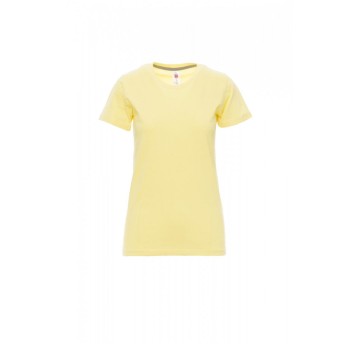 KOSZULKA T-SHIRT DAMSKA SUNSET LADY - JASNOLIMONKOWY