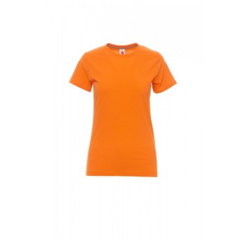 KOSZULKA T-SHIRT DAMSKA SUNSET LADY - POMARAŃCZOWY