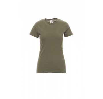 KOSZULKA T-SHIRT DAMSKA SUNSET LADY - ZIELONY WOJSKOWY