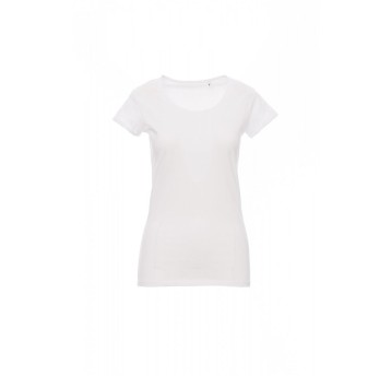KOSZULKA T-SHIRT DAMSKA YOUNG LADY - BIAŁY