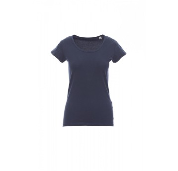 KOSZULKA T-SHIRT DAMSKA YOUNG LADY - NIEBIESKI DENIM