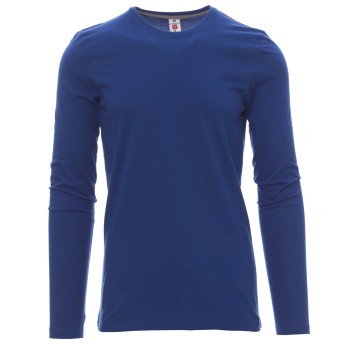 KOSZULKA T-SHIRT DŁUGI RĘKAW PINETA - KRÓLEWSKI NIEBIESKI
