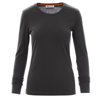 KOSZULKA T-SHIRT DŁUGI RĘKAW PINETA LADY - ANTRACYTOWY