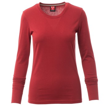 KOSZULKA T-SHIRT DŁUGI RĘKAW PINETA LADY - BORDOWY