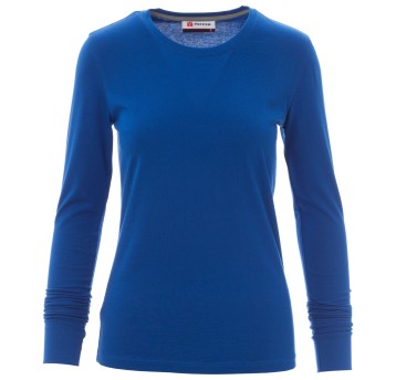 KOSZULKA T-SHIRT DŁUGI RĘKAW PINETA LADY - KRÓLEWSKI NIEBIESKI