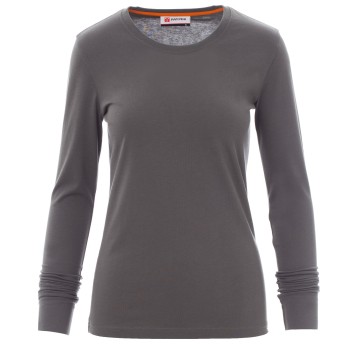 KOSZULKA T-SHIRT DŁUGI RĘKAW PINETA LADY - ZADYMIONY