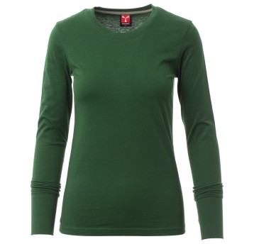 KOSZULKA T-SHIRT DŁUGI RĘKAW PINETA LADY - ZIELONY