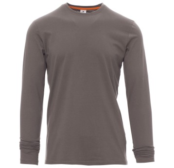 KOSZULKA T-SHIRT DŁUGI RĘKAW PINETA - ZADYMIONY