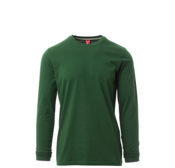 KOSZULKA T-SHIRT DŁUGI RĘKAW PINETA - ZIELONY