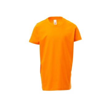 KOSZULKA T-SHIRT DZIECIĘCA PRINT KIDS - POMARAŃCZOWY