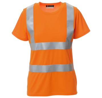 KOSZULKA T-SHIRT KRÓTKI RĘKAW AVENUE LADY - POMARAŃCZOWY FLUO