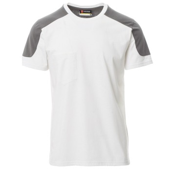 KOSZULKA T-SHIRT KRÓTKI RĘKAW CORPORATE - BIANCO-SMOKE