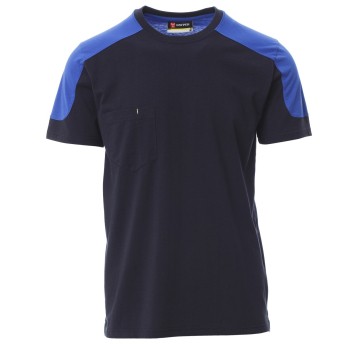 KOSZULKA T-SHIRT KRÓTKI RĘKAW CORPORATE - GRANATOWY-KRÓLEWSKI NIEBIESKI