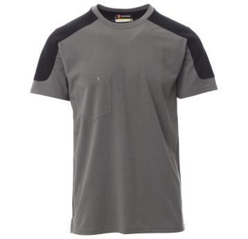 KOSZULKA T-SHIRT KRÓTKI RĘKAW CORPORATE - ZADYMIONY-CZARNY