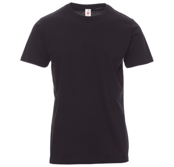 KOSZULKA T-SHIRT KRÓTKI RĘKAW PRINT - CZARNY