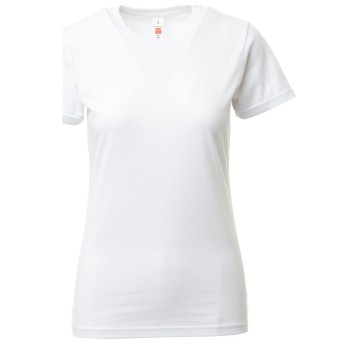 KOSZULKA T-SHIRT KRÓTKI RĘKAW PRINT LADY - BIAŁY