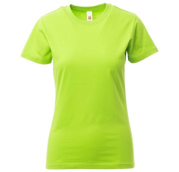 KOSZULKA T-SHIRT KRÓTKI RĘKAW PRINT LADY - JASKRAWOZIELONY
