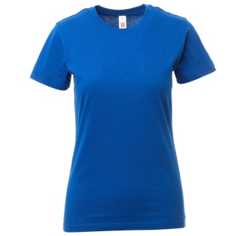 KOSZULKA T-SHIRT KRÓTKI RĘKAW PRINT LADY - KRÓLEWSKI NIEBIESKI