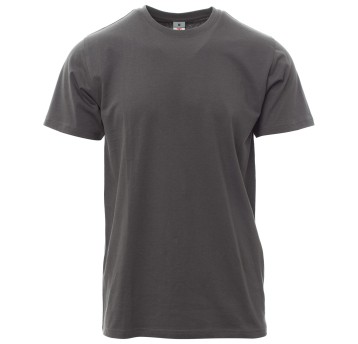 KOSZULKA T-SHIRT KRÓTKI RĘKAW PRINT - ZADYMIONY