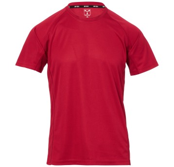 KOSZULKA T-SHIRT KRÓTKI RĘKAW RUNNER - BORDOWY