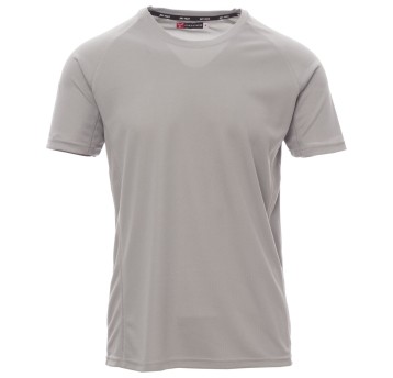 KOSZULKA T-SHIRT KRÓTKI RĘKAW RUNNER - JASNOSZARY