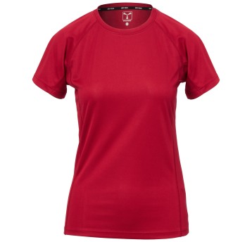 KOSZULKA T-SHIRT KRÓTKI RĘKAW RUNNER LADY - BORDOWY