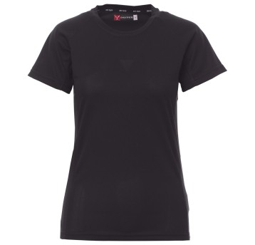 KOSZULKA T-SHIRT KRÓTKI RĘKAW RUNNER LADY - CZARNY