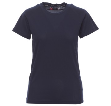 KOSZULKA T-SHIRT KRÓTKI RĘKAW RUNNER LADY - GRANATOWY