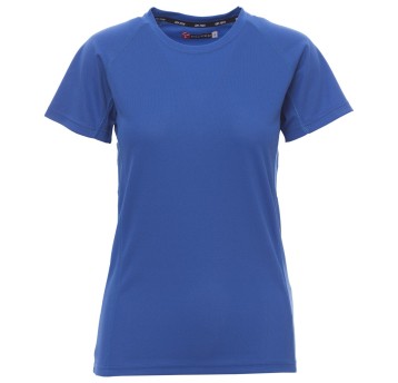 KOSZULKA T-SHIRT KRÓTKI RĘKAW RUNNER LADY - KRÓLEWSKI NIEBIESKI