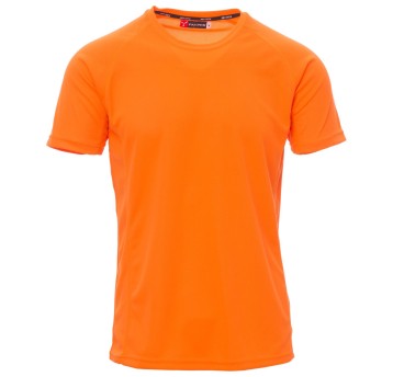 KOSZULKA T-SHIRT KRÓTKI RĘKAW RUNNER - POMARAŃCZOWY FLUO