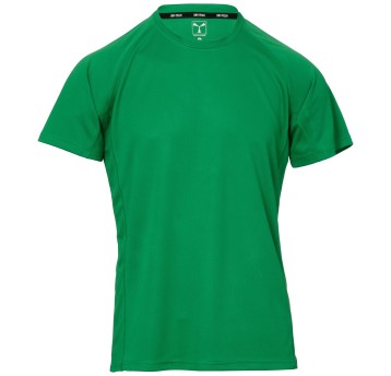 KOSZULKA T-SHIRT KRÓTKI RĘKAW RUNNER - ŻELOWY ZIELONY