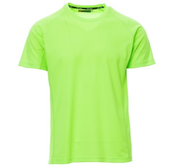 KOSZULKA T-SHIRT KRÓTKI RĘKAW RUNNER - ZIELONY FLUO