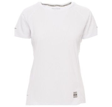 KOSZULKA T-SHIRT KRÓTKI RĘKAW RUNNING LADY - BIAŁY