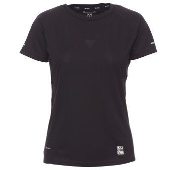 KOSZULKA T-SHIRT KRÓTKI RĘKAW RUNNING LADY - CZARNY