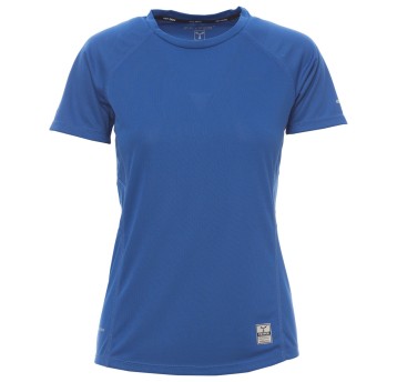 KOSZULKA T-SHIRT KRÓTKI RĘKAW RUNNING LADY - KRÓLEWSKI NIEBIESKI