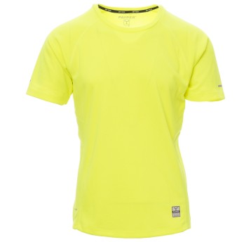 KOSZULKA T-SHIRT KRÓTKI RĘKAW RUNNING - ŻÓŁTY FLUO