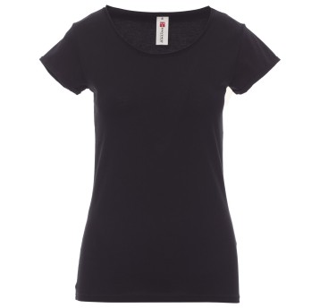 KOSZULKA T-SHIRT KRÓTKI RĘKAW SOUND+LADY - CZARNY