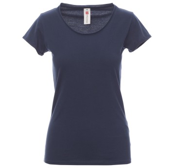 KOSZULKA T-SHIRT KRÓTKI RĘKAW SOUND+LADY - NIEBIESKI DENIM