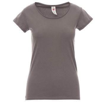KOSZULKA T-SHIRT KRÓTKI RĘKAW SOUND+LADY - SZARY STALOWY