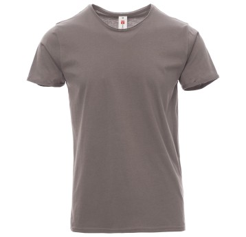 KOSZULKA T-SHIRT KRÓTKI RĘKAW SOUND+ - SZARY STALOWY