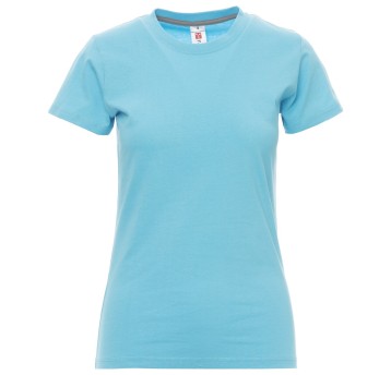 KOSZULKA T-SHIRT KRÓTKI RĘKAW SUNRISE LADY - BŁĘKIT TURKUSOWY