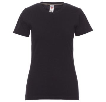 KOSZULKA T-SHIRT KRÓTKI RĘKAW SUNRISE LADY - CZARNY