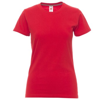 KOSZULKA T-SHIRT KRÓTKI RĘKAW SUNRISE LADY - CZERWONY