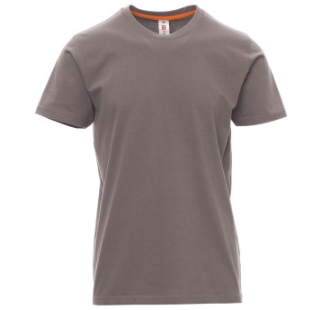 KOSZULKA T-SHIRT KRÓTKI RĘKAW SUNRISE - SZARY STALOWY