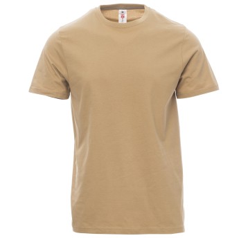 KOSZULKA T-SHIRT KRÓTKI RĘKAW SUNSET - CIEPŁY BRĄZ