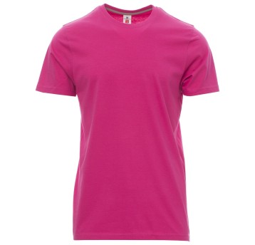 KOSZULKA T-SHIRT KRÓTKI RĘKAW SUNSET - FUKSJOWY