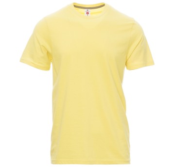 KOSZULKA T-SHIRT KRÓTKI RĘKAW SUNSET - JASNOLIMONKOWY