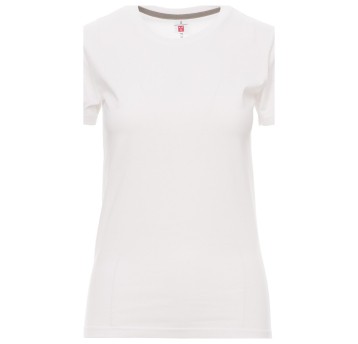 KOSZULKA T-SHIRT KRÓTKI RĘKAW SUNSET LADY - BIAŁY