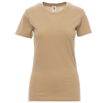 KOSZULKA T-SHIRT KRÓTKI RĘKAW SUNSET LADY - CIEPŁY BRĄZ