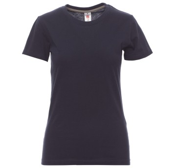 KOSZULKA T-SHIRT KRÓTKI RĘKAW SUNSET LADY - GRANATOWY